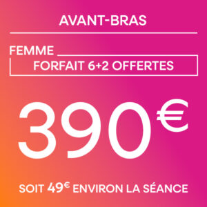Avant bras - Forfait 6 séances + 2 offertes