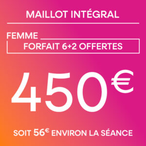 Maillot intégral - Forfait 6 séances + 2 offertes
