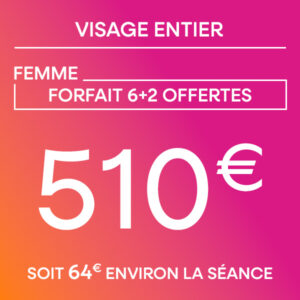 Visage entier - Forfait 6 séances + 2 offertes