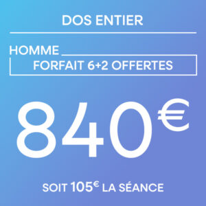 Dos entier - Forfait 6 séances + 2 offertes