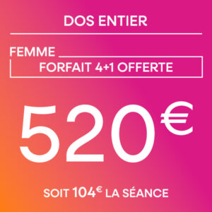 Dos entier - Forfait 4 séances + 1 offerte