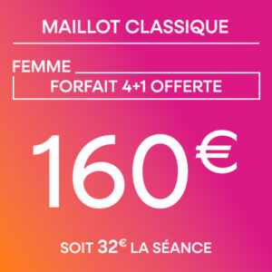 Maillot classique - Forfait 4 séances + 1 offerte