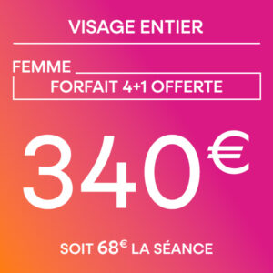 Visage entier - Forfait 4 séances + 1 offerte
