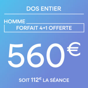 Dos entier - Forfait 4 séances + 1 offerte
