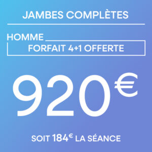 Jambes complètes - Forfait 4 séances + 1 offerte